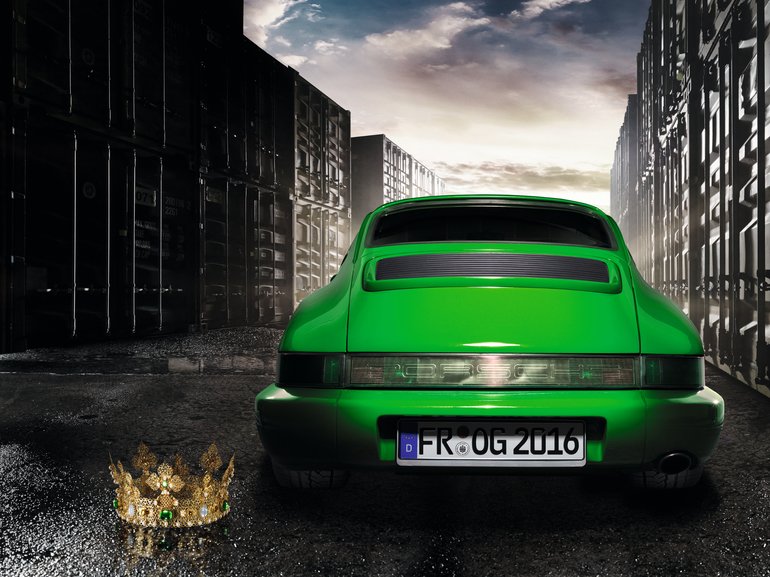 Standox Kalender 2016: Der Froschkönig ist ein grüner Porsche