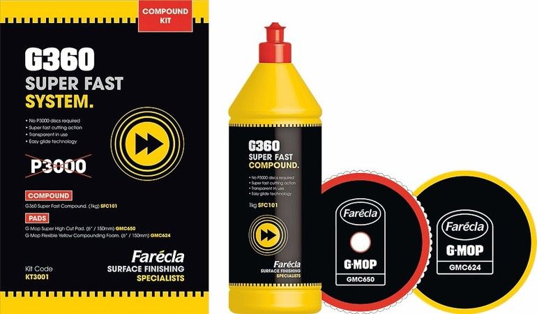 Farécla bietet mit G360 Super Fast innovatives Poliersystem