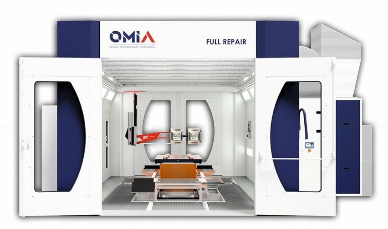 OMIA präsentiert Lackierkabine für kleine und mittlere Reparaturen